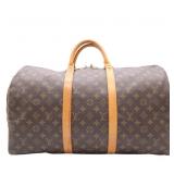 Louis Vuitton Monogram Keepall 50 Boston Bag