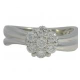 Platinum 1/2 ct Natural VS Diamond Ring