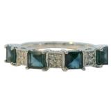 14kt Gold 2.08 ct Natural Sapphire & Diamond Ring