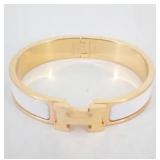 Hermes Clic H Enamel Bracelet