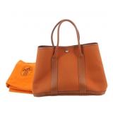 Hermes Garden Party PM Leather Handbag