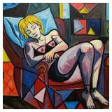 At Ease On Sunday Afternoon On Canvas