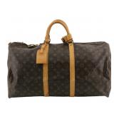 Louis Vuitton Monogram Keepall 55 Boston Bag