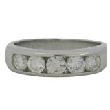 Platinum .70 ct Natural Diamond Ring
