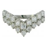 Platinum 1.00ct Natural VVS Brilliant Diamond Ring