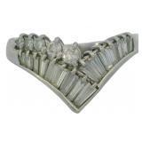 Platinum .70 ct Natural Brilliant Diamond Ring