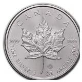 1 oz Canadian Silver Maple Leaf ( Year Varies )