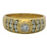 18kt Gold Natural VS Diamond Ring