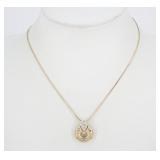 Givenchy Rhinestone Gold Necklace