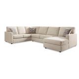 Ashley Edenfiled Linen Large 3 oc Sectional Sofa
