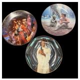 (4) Star War Trilogy Plates by Hamilton