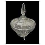 9 ï¿½  Footed Cut Crystal Candy Dish