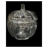 Pumpkin Glass Candy/Cookie Jar