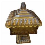 Amber Jeannette Glass Wedding Box