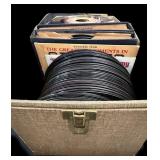 Case Full 45 RPM RECORDS:Elvis, Patti Page & more