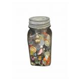 A Quart Jar Of Vintage Buttons