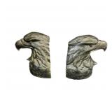 (2) PCS Two Eagles Book Ends