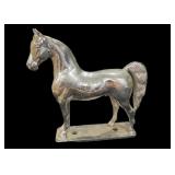 Metal Horse Statue on Flat  Mount