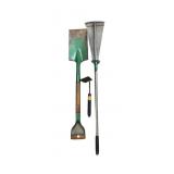 (3) PCS Estate Tools- Shovel, Rake, Small Hoe