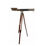Vintage Nautical Telescope With Brass Accents And