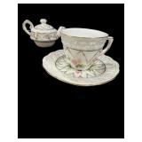 Mini Teapot, Cup & Saucer