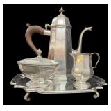 Procter & Gamble Retirement Pewter Tea Set