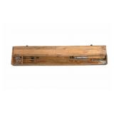 Vintage Split Bamboo Fly Fishing Rod In Wooden