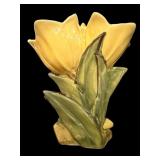 Mid century McCoy Double Yellow Tulip Vase