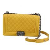 Chanel Boy Lambskin Chain Shoulder Bag