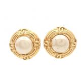 Chanel Pearl Clip-on Earrings