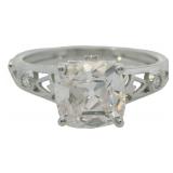 10k Gold 2.07 ct Cushion Lab Diamond Ring