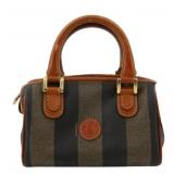 Fendi Pequin Handbag