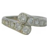 Platinum 1.00 ct Natural Brilliant Diamond Ring