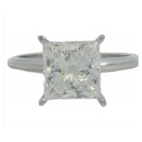 14kt Gold 2.76 ct Princess Cut VS Diamond Ring