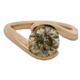 18kt Gold 1.80 ct Natural Diamond Solitaire Ring