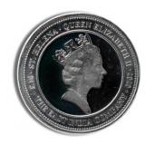 1/10 oz St. Helena Spade Guinea Shield Silver -