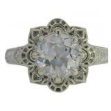 10k Gold 2.26 ct Old European VS Lab Diamond Ring