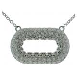 Brilliant 2.21 ct Lab Diamond Paper Clip Necklace