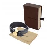 Louis Vuitton Black Leather Bracelet
