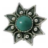 Antique Style Natural Turquoise Ring