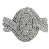 10kt Gold 1.00 ct Lab Diamond Dinner Ring