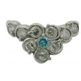 Platinum 1.03 ct Fancy Natural Diamond Ring