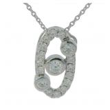 Brilliant 3/4 ct VS Diamond Designer Necklace