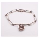 Tiffany & Co. Curved Heart Bracelet