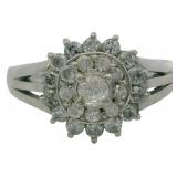 Platinum 1/2 ct Natural Diamond Ring