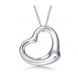 Tiffany & Co. Large Open Heart Necklace