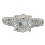 10kt Gold 2.18 ct VS Cushion Lab Diamond Ring
