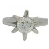 Platinum 1.05 ct Natural Diamond Solitaire Ring