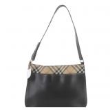 Burberry Nova Check Hobo One Shoulder Bag