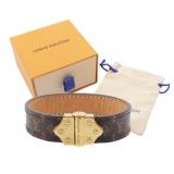 Louis Vuitton Monogram Spirit Leather Bracelet